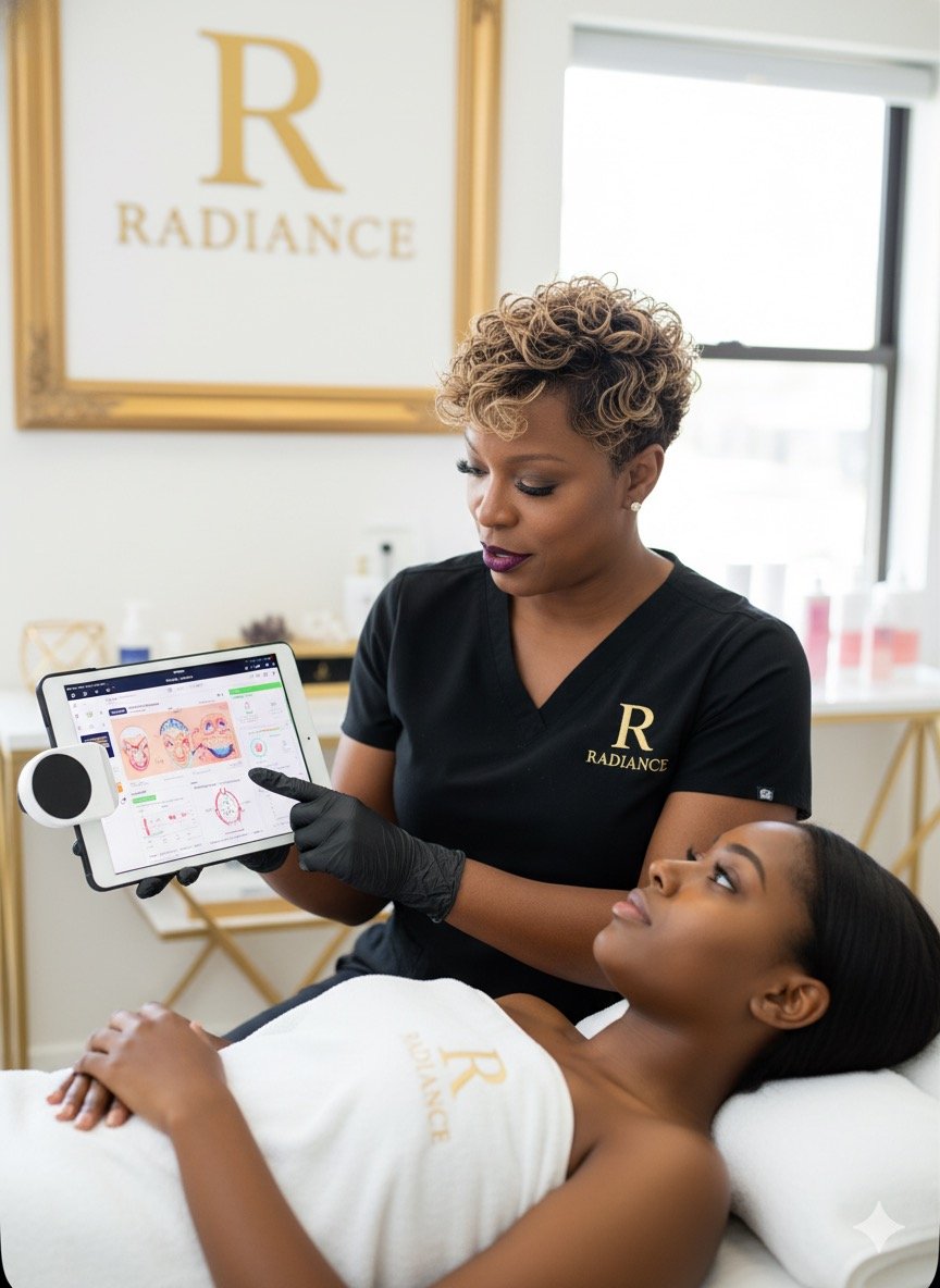 SmartSKN Pro skin analysis at Radiance by Raytillia