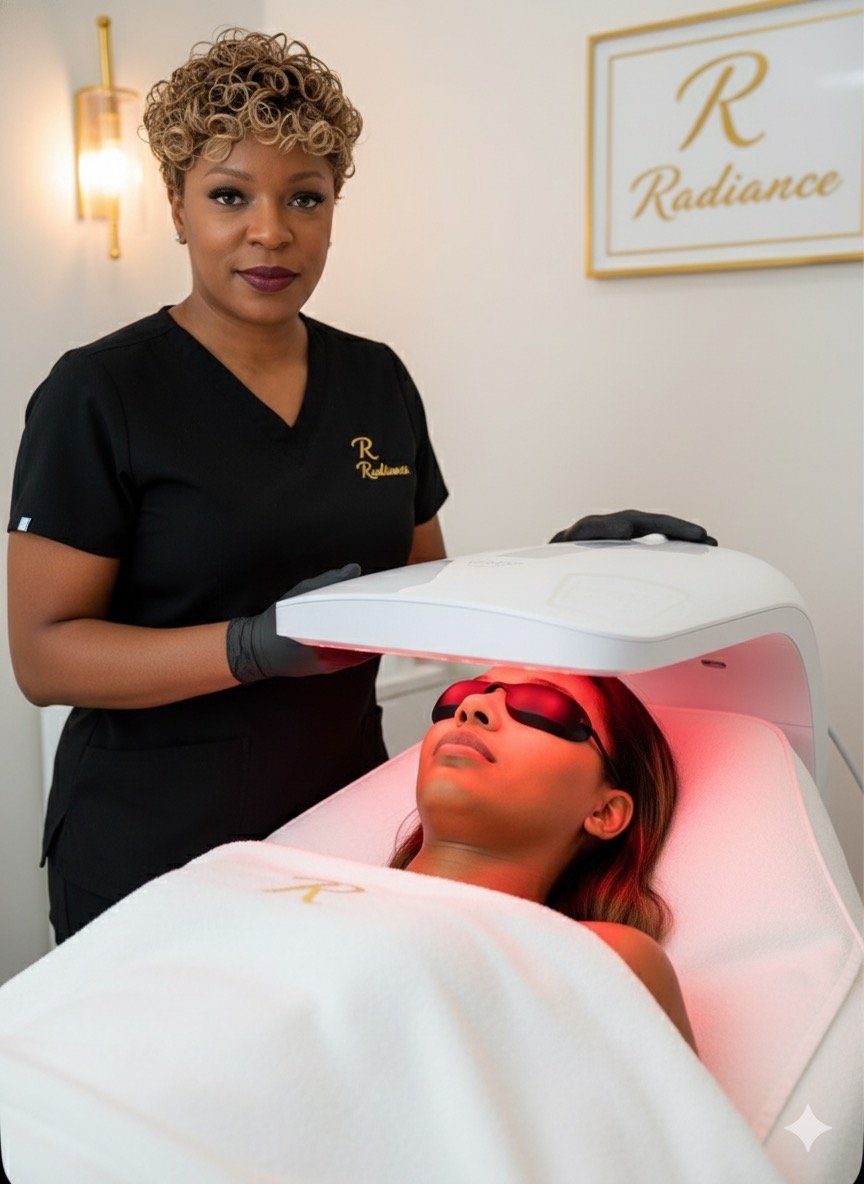 LED light therapy at Radiance by Raytillia